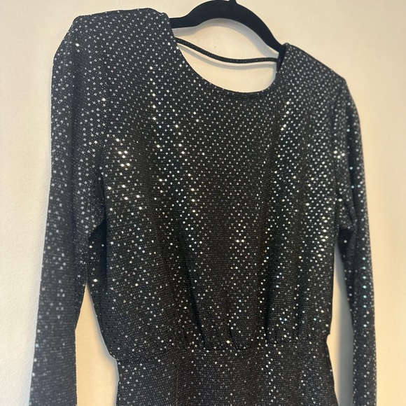 Black sequin dress XS/S - Picture 2 of 6